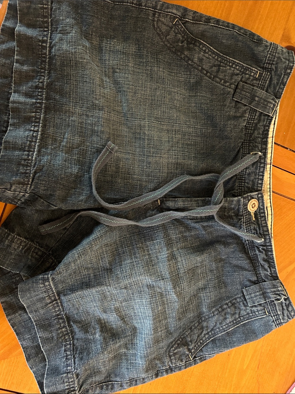 Natural Reflections Men's Relaxed Denim Shorts - Dark Blue